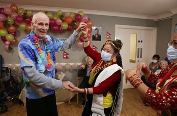 Care home residents bring Nepal to Frimley for special care home celebration