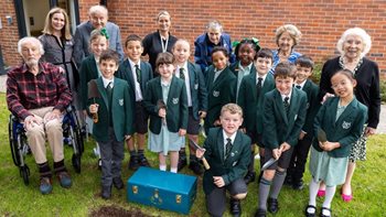 Wilmslow care home residents team up with school for DIY project