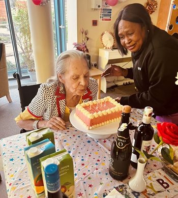 “Dance every day and I promise you’ll be happy!” Chelsea care home resident shares secret to long life on her 102nd birthday 