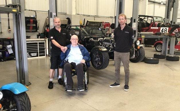 A speedy surprise! Horley care home resident and former racing car driver has his passion reignited