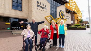 Wolverhampton care home residents enjoy visit to local stadium for matchday magic