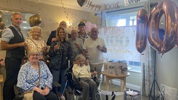 Stowmarket care home resident celebrates 100th birthday
