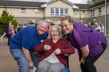 Larbert care home celebrates 40 years of care by raising over £700 for charity