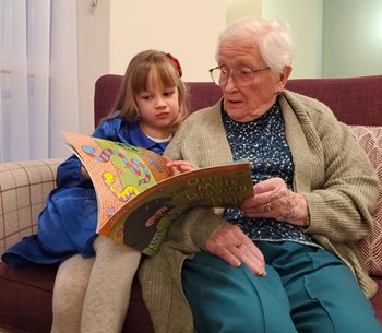 A novel idea – Orpington care home residents read bedtime stories to local children