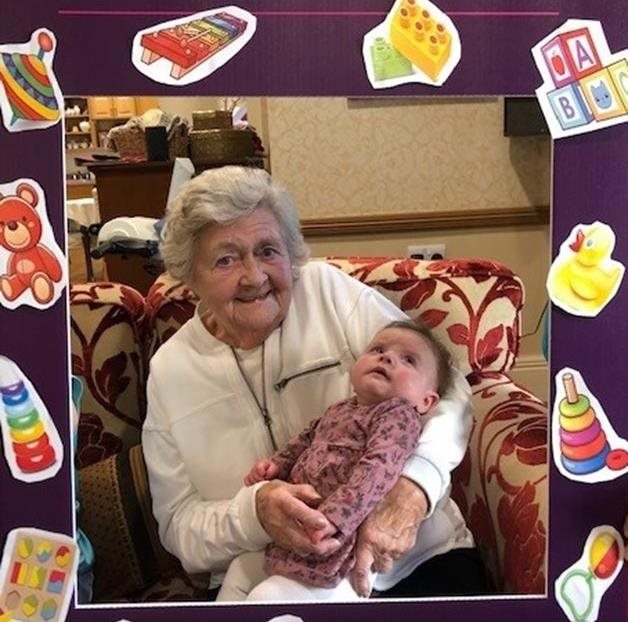 Baby steps – local care home residents stop new parents going ‘goo-goo-gaga’ with pearls of wisdom