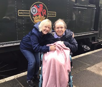 Wish comes true for retired train driver 