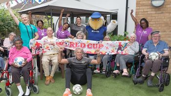Kingston Vale care home residents team up with school for matchday magic