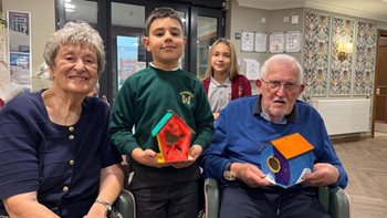 Market Harborough care home residents’ team up with school for DIY project