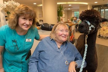 Frome care home visited by fluffy friends