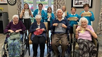 Sutton Coldfield care home residents team up with schoolchildren for DIY project