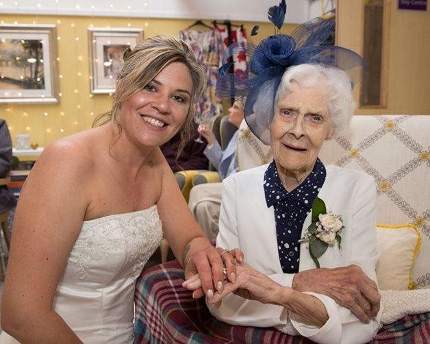 Care home surprises 99-year-old resident by bringing her great-granddaughter’s wedding to the home