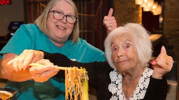 88-year-old foodie finally gets a taste of long-awaited wish