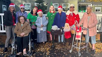 Hailsham care home and Mrs Claus take nursery on journey into Christmas past