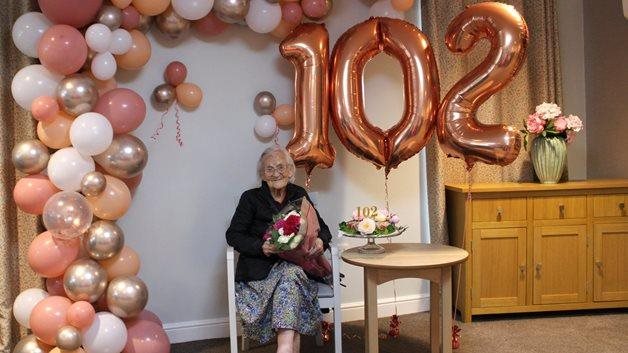 Former Bletchley Park worker marks 102nd birthday in style