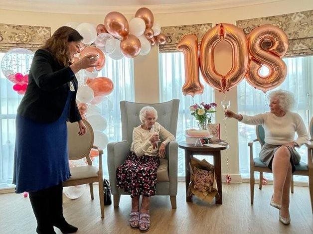 “A tipple at lunchtime never does any harm” – Orpington resident celebrates 108th birthday