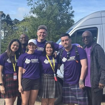 Colleagues complete Kiltwalk for charity