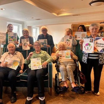 Stockport care home welcomes local artist