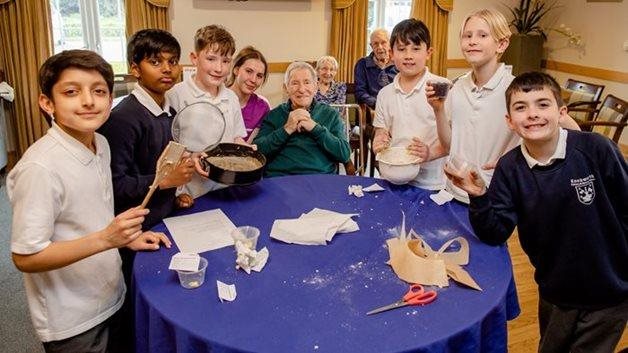 Woolmer Green care home residents team up with local students to bring back favourite recipes  