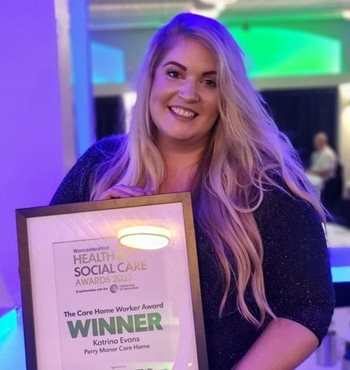 Worcester care home team member wins prestigious award