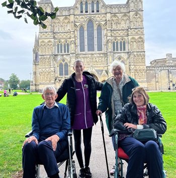 89-year-old care home resident steps back in time as a cathedral steward