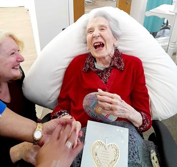 ‘Live by the sea’ – Local care home resident reveals secret to long life on 101st birthday