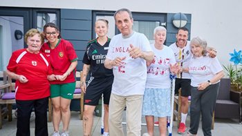 Sutton care home residents conjure up matchday magic with football shirt party