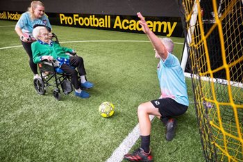Stockport care home residents team up for matchday magic