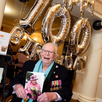 Retired war veteran celebrates 100th birthday with local regiment