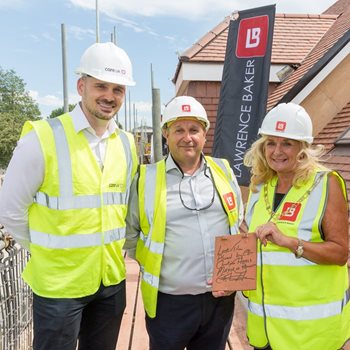 Mayor attends topping-out ceremony at multimillion-pound new care home in Orpington