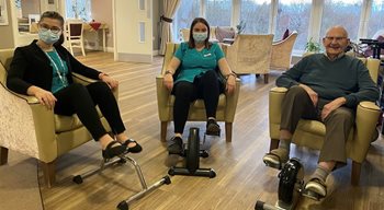 A wheel of a time – Worcester care home residents take unusual approach to getting fit
