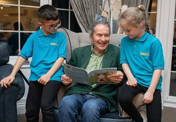 A story that’s plot on – Thorrington care home residents read bedtime stories to local children