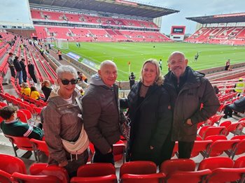 Sale care home makes football fan’s dream come true