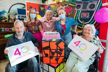Double the celebrations! Quorn care home residents travel back in time to the 1980s