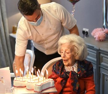 Local care home resident reveals secret to long life on 102nd birthday