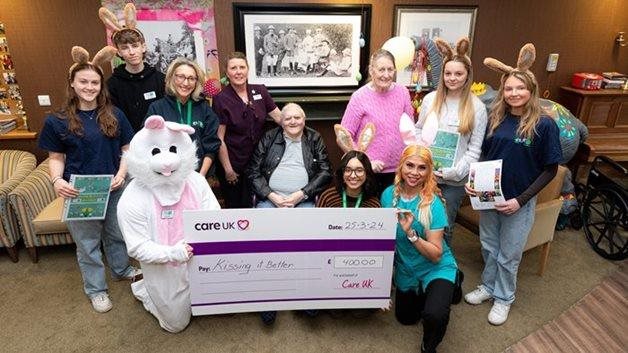 Leamington Spa care home donates £400 to egg-straordinary good cause 