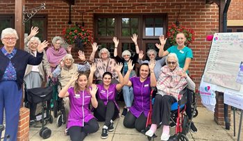 Sway care home raises money for national charity