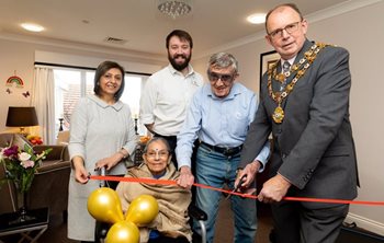 Special guest officially unveils Sutton Coldfield care home wellness space