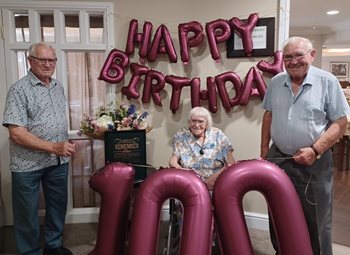 ‘See life as a gift’ – Local care home resident reveals the secret to a long life on 100th birthday