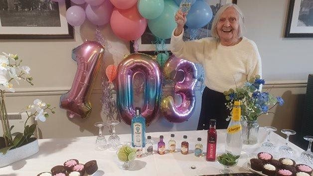 Knebworth resident raises glass to milestone birthday