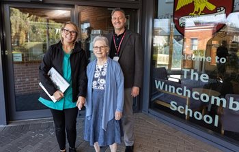 Newbury care home resident returns to school after 30 years