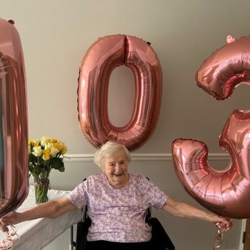 Chelmsford care home resident celebrates milestone birthday
