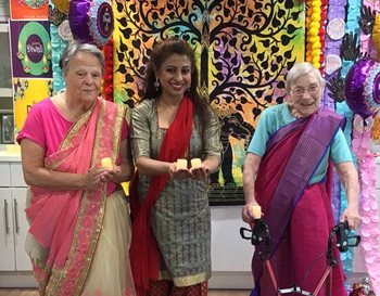 Horley care home residents celebrate Diwali