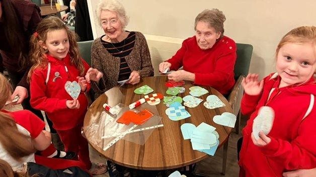 Local children join Windsor care home for a journey into Christmas past
