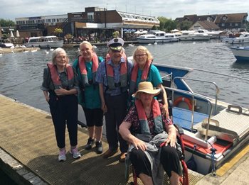 Ahoy there! Cringleford care home residents’ wish to go on boat trip comes true