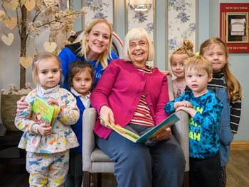 A story that’s plot on – Witney care home residents read bedtime stories to local children