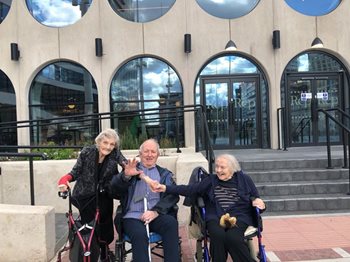 A grand entrance! Birmingham care home residents make their theatre debut at The Rep