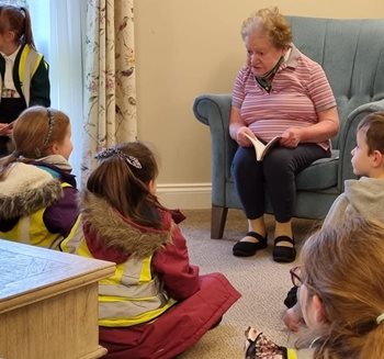 A novel idea – Ashford care home residents read bedtime stories to local children