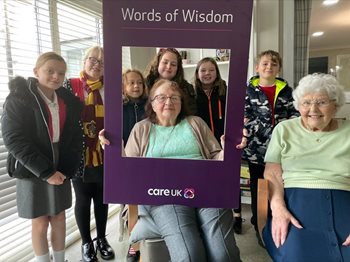 Stroud care home residents share pearls of wisdom with local school