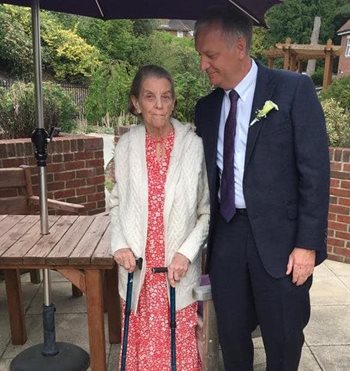 I can hear the bells – care home residents surprised with recreation of son’s wedding