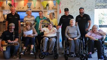 Sailing challenge crew stops by at Edinburgh care home 